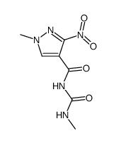 1-methyl-3-nitro-1H-pyrazole-4-carboxylic acid methylcarbamoyl-amide结构式