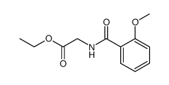 (2-Methoxy-benzoylamino)-acetic acid ethyl ester结构式