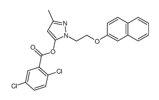 5-(2,5-dichloro-benzoyloxy)-3-methyl-1-(2-naphthalen-2-yloxy-ethyl)-1H-pyrazole Structure