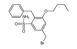 2-benzyl-5-(bromomethyl)-3-butoxybenzenesulfonamide Structure