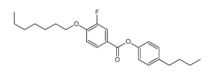 (4-butylphenyl) 3-fluoro-4-heptoxybenzoate结构式