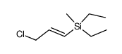 ((E)-3-Chloro-propenyl)-diethyl-methyl-silane Structure