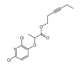 hex-3-ynyl 2-(2,6-dichloropyridin-3-yl)oxypropanoate结构式