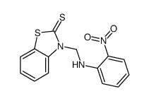 3-[(2-nitroanilino)methyl]-1,3-benzothiazole-2-thione结构式