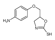 5-[(4-aminophenoxy)methyl]-1,3-oxazolidine-2-thione结构式