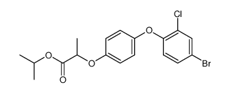 2-[4-(4-Bromo-2-chloro-phenoxy)-phenoxy]-propionic acid isopropyl ester结构式