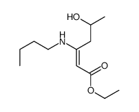 ethyl 3-(butylamino)-5-hydroxyhex-2-enoate结构式