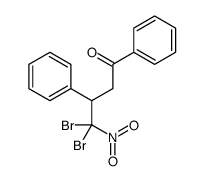 4,4-dibromo-4-nitro-1,3-diphenylbutan-1-one Structure