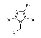 2,4,5-tribromo-1-(chloromethyl)imidazole Structure