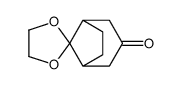 spiro[1,3-dioxolane-2,8'-bicyclo[3.2.1]octane]-3'-one结构式