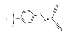 2-{2-[4-(三氟甲基)苯基]肼基}丙二腈结构式