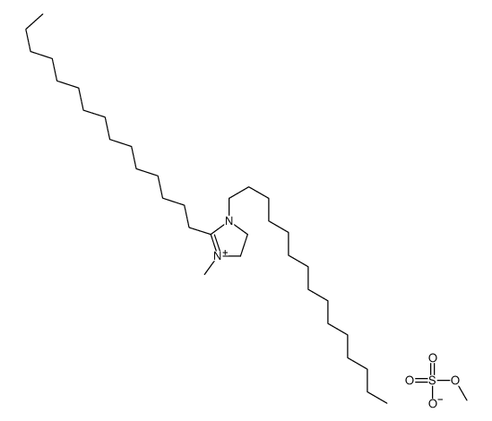 Methyl-1-stearylamidoethyl-2-stearylimidazolineammoniummethylsulfate Structure