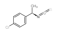 (R)-(-)-1-(4-氯苯基)乙基 硫代异氰酸酯结构式