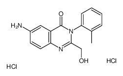 6-amino-2-(hydroxymethyl)-3-(2-methylphenyl)quinazolin-4-one,dihydrochloride结构式