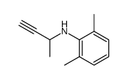 2,6-dimethyl-N-(1'-methylprop-2'-ynyl)aniline Structure