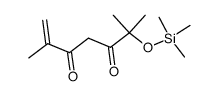 2,6-dimethyl-6-(trimethylsiloxy)-1-heptene-3,5-dione Structure