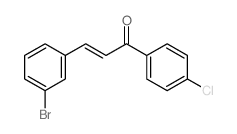 2-Propen-1-one,3-(3-bromophenyl)-1-(4-chlorophenyl)- structure