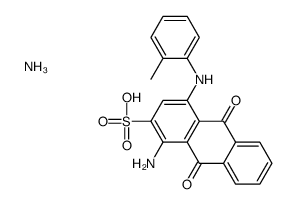 azanium,1-amino-4-(2-methylanilino)-9,10-dioxoanthracene-2-sulfonate Structure