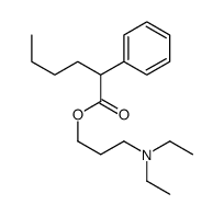 3-(diethylamino)propyl 2-phenylhexanoate结构式