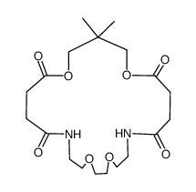 1,5,13,16-tetraoxa-10,19-diaza-6,9,20,23-cyclotricosanetetrone结构式