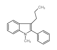 1-methyl-2-phenyl-3-propylindole structure