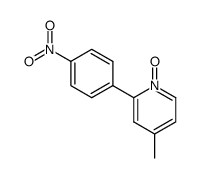 4-methyl-2-(4-nitrophenyl)pyridine N-oxide Structure