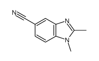 (9ci)-1,2-二甲基-1H-苯并咪唑-5-甲腈结构式