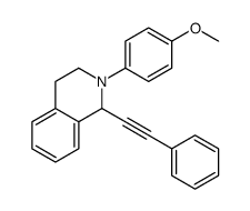 2-(4-methoxyphenyl)-1-(2-phenylethynyl)-3,4-dihydro-1H-isoquinoline Structure