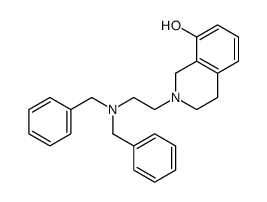 2-[2-(dibenzylamino)ethyl]-3,4-dihydro-1H-isoquinolin-8-ol结构式