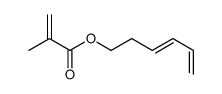 hexa-3,5-dienyl 2-methylprop-2-enoate结构式