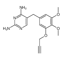 2,4-Diamino-5-(3,4-dimethoxy-5-(2-propynyloxy)benzyl)pyrimidine Structure