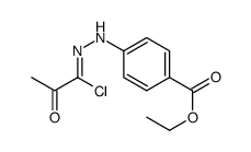 ethyl 4-[2-(1-chloro-2-oxopropylidene)hydrazinyl]benzoate Structure