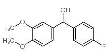 4-FLUORO-3',4'-DIMETHOXYBENZHYDROL结构式