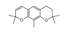 6,7-dihydro-2,2,8,8,10-pentamethyl-2H,8H-benzo[1,2-b:5,4-b']dipyran结构式