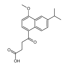 4-(6-isopropyl-4-methoxy-[1]naphthyl)-4-oxo-butyric acid结构式