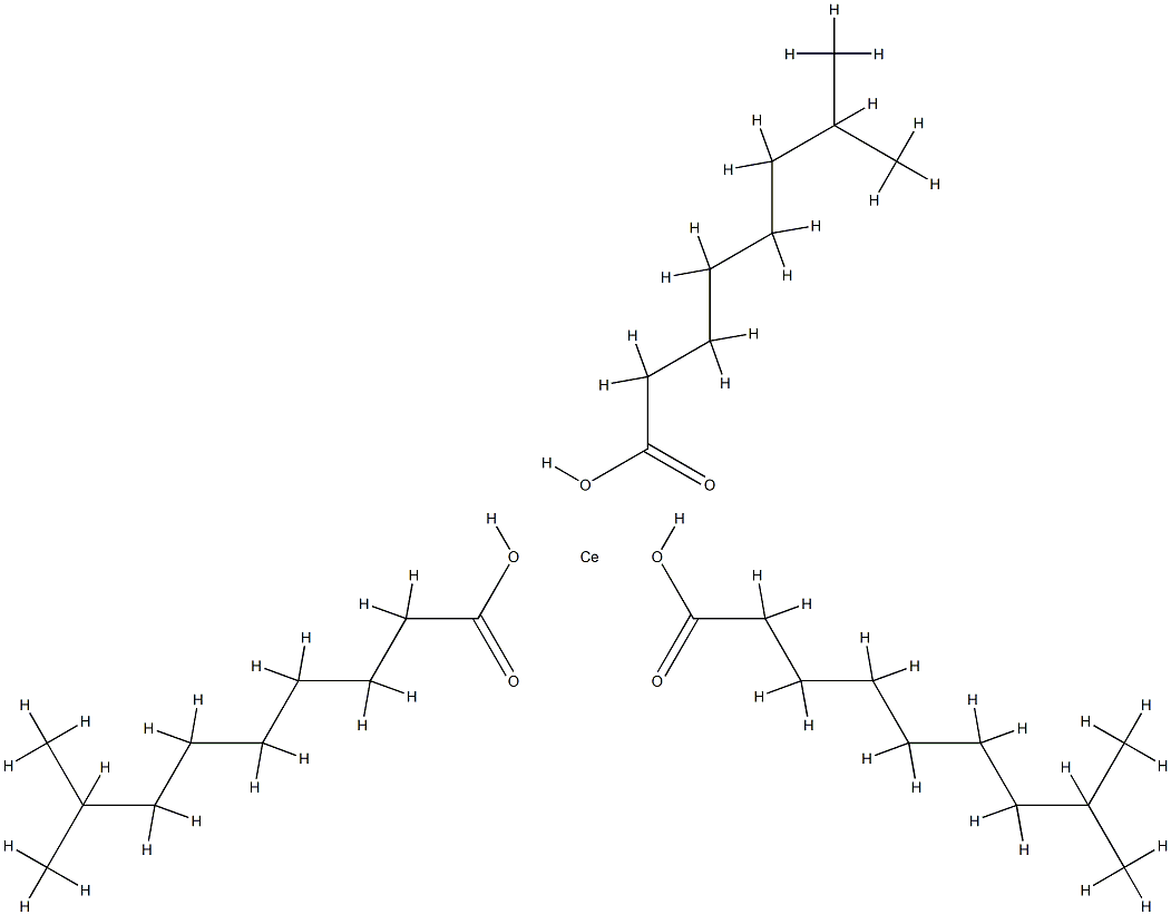 bis(isodecanoato-O)(isononanoato-O)cerium结构式