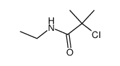 α-chloro-isobutyric acid ethylamide Structure