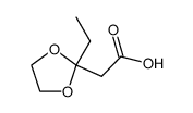 acide (ethyl-2 dioxolanne-1,3 yl-2)-2 acetique结构式