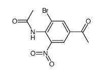 acetic acid-(4-acetyl-2-bromo-6-nitro-anilide)结构式