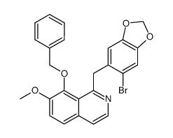 8-benzyloxy-1-(2'-bromo-4',5'-methylenedioxybenzyl)-7-methoxyisoquinoline Structure