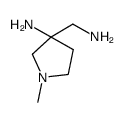 3-aminomethyl-1-methyl-pyrrolidin-3-ylamine结构式