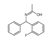 N-[(2-fluorophenyl)-phenylmethyl]acetamide Structure