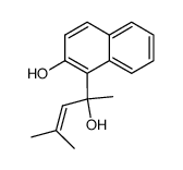 1-(1-Hydroxy-1,3-dimethyl-but-2-enyl)-naphthalen-2-ol Structure