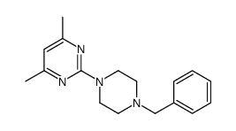 2-(4-benzylpiperazin-1-yl)-4,6-dimethylpyrimidine Structure