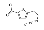 5-(2-azidoethyl)thiophene-2-carbonyl chloride结构式