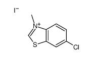 6-chloro-3-methyl-1,3-benzothiazol-3-ium,iodide结构式