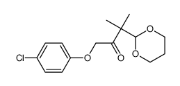 1-(4-chlorophenoxy)-3-(1,3-dioxan-2-yl)-3-methylbutan-2-one Structure