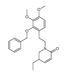 1-(2-benzyloxy-3,4-dimethoxyphenethyl)-5-ethyl-5,6-dihydro-2(1H)-pyridinone Structure