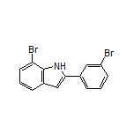7-溴-2-(3-溴苯基)-1H-吲哚结构式