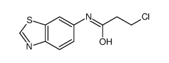 N-(BENZO[D]THIAZOL-6-YL)-3-CHLOROPROPANAMIDE structure